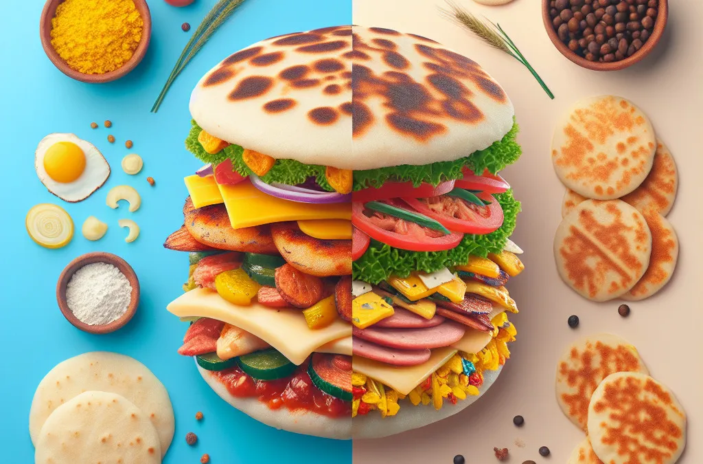 Arepas venezolanas vs. colombianas: diferencias clave